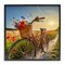 Stupell Industries Flower Stop Bicycle Framed Giclee Wall Art Design by Alina Georgescu